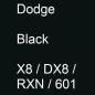 Preview: Dodge, Black, X8 / DX8 / RXN / 601.